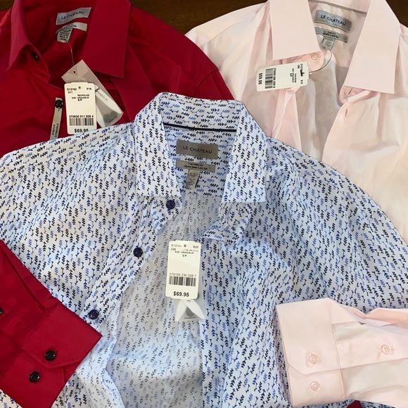 🔥 NWT 🔥 Le Chateau Men’s Dress Shirt Bundle Size S - Picture 14 of 14